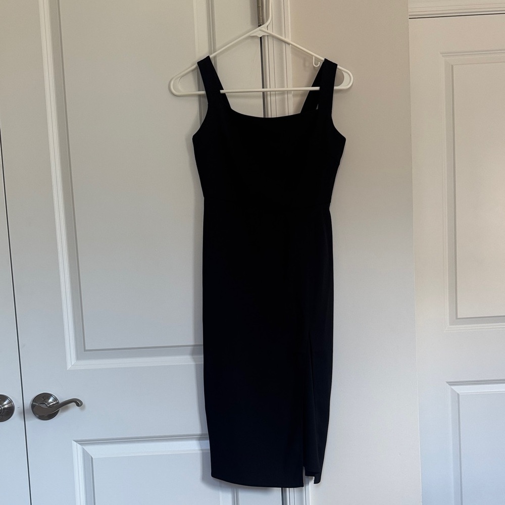 Aritzia Babaton Classic Black Midi Dress
